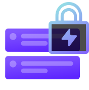 An icon representing secure tasks.